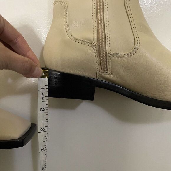 NEW Schutz Guily Up Over the Knee Boot Color EGGSHELL Square toe Size 6 - Picture 5 of 13